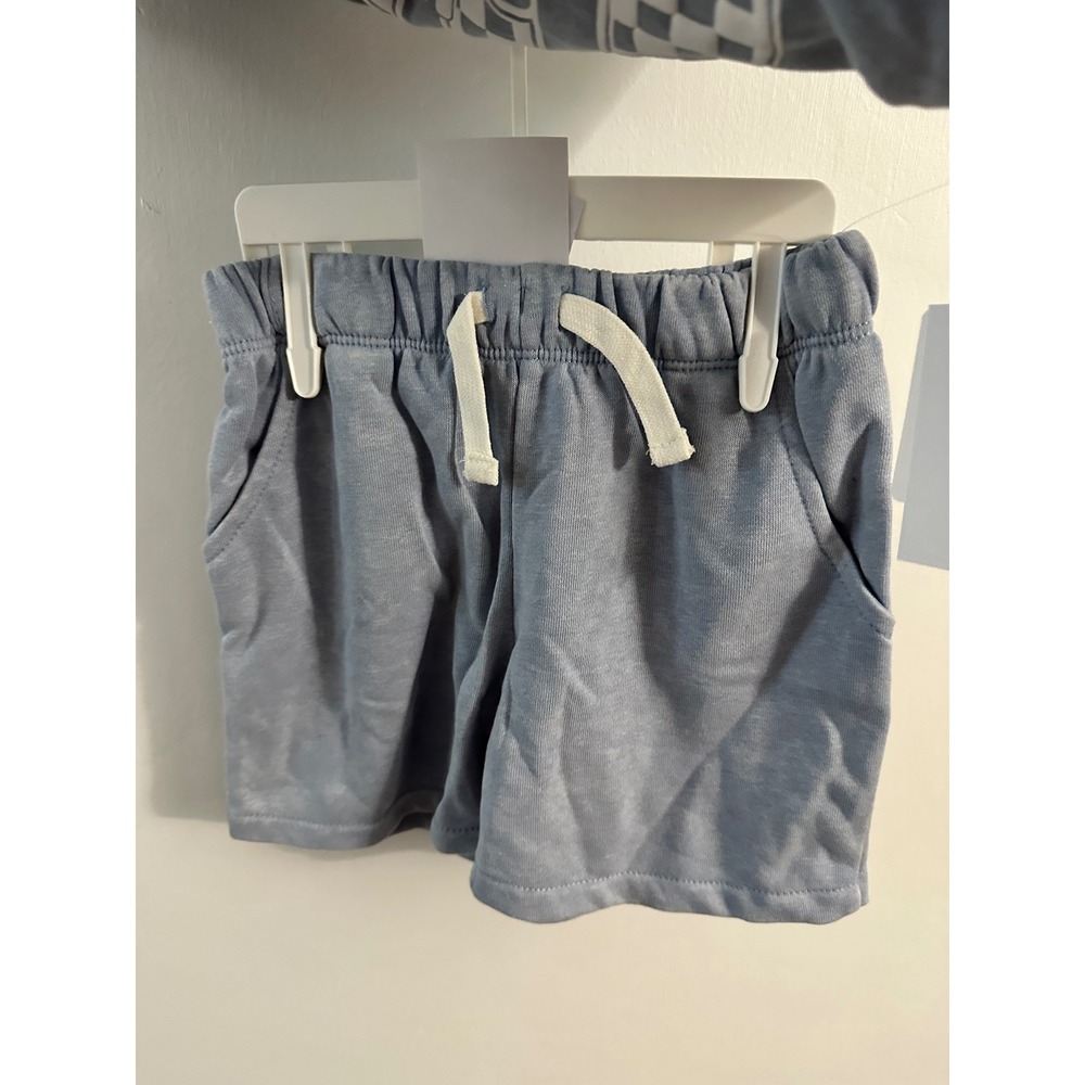 Grayson Mini Toddler Boys Blue French Terry Shirt and Shorts Set 3T T003860003 - Picture 4 of 6